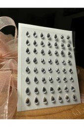 Lady red line Kendinden Yapışkanlı Vücut Yüz Ve Protez Tırnak Taşı Damla Model - 4