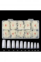 Lady red line Protez Tırnak 500lü Tips Yarım Ay Kemik - 1