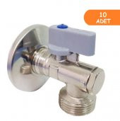 10 Adet ECA Filtreli Çamaşır / Bulaşık Makinası Musluğu 1/2 602111059 - 1