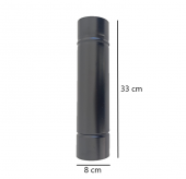 4 Adet 33 cm Kamp Soba Borusu + 1 Adet Dirsek, Çadır Soba Borusu Çap:8 cm - 4