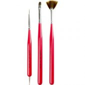 Nascita Nail Art Tırnak Süsleme Fırça Seti 3lü - 06 - 1