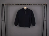 Çocuk Lacivert Renk School Rozetli 3 İplik Şardonlu Okul Hırka - 2