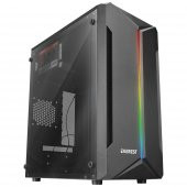 Everest SABER RGB Led Şeritli Peak 250W Akrilik Yan Panel Mini-T Gaming Oyuncu Kasası - 1