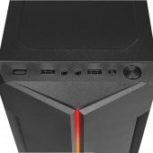 Everest SABER RGB Led Şeritli Peak 250W Akrilik Yan Panel Mini-T Gaming Oyuncu Kasası - 5