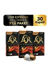 L'OR Espresso Origin Colombia 3'lü Fırsat Paketi 30 Kapsül thumbnail 1