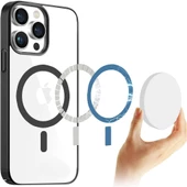 iPhone 14 Pro Max Kılıf Magsafe Özellikli Titanyum Seri Silikon Kapak - 4