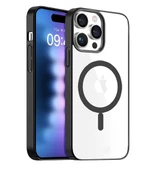 iPhone 14 Pro Max Kılıf Magsafe Özellikli Titanyum Seri Silikon Kapak - 2