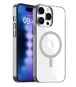 iPhone 14 Pro Max Kılıf Magsafe Özellikli Titanyum Seri Silikon Kapak - 7