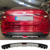 Fiat Egea Difüzör Arka Tampon Eki 4 Egzoz Çıkışlı Gri - 1