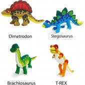 Jumping Clay Kendi Oyuncağını Kendin Yap Modelleme Oyun Hamuru Seti Dimetrodon - 4