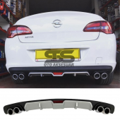 Opel Astra J Difüzör Arka Tampon Eki 4 Egzoz Çıkışlı Gri thumbnail 1