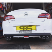 Opel Astra J Difüzör Arka Tampon Eki 4 Egzoz Çıkışlı Gri thumbnail 2