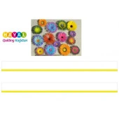 Sarı - Beyaz Renk Geçişli Çizgili Quilling Kağıdı thumbnail 1