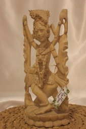 Şiva Shiva Hint Bereket Tanrısı El İşi Ahşap Biblo Feng Shui thumbnail 1