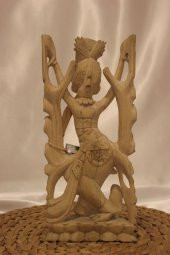 Şiva Shiva Hint Bereket Tanrısı El İşi Ahşap Biblo Feng Shui thumbnail 6