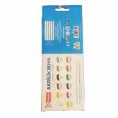 Akrilik Boya Tüp 12 Renk 9 ml Akrilik Boya 1 Paket - 2