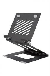 Ayarlanabilir Metal Dizüstü Destek Tabanı Katlanabilir Taşınabilir Laptop Sehpası Standı - 7