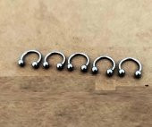 8 MM 5 li Set Septum Smiley Piercing (316 L Çeliktir) - 2