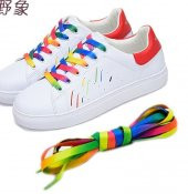 Yassı Gökkuşağı Spor Ayakkabı Bağı GZ75 120 cm 1 Çift thumbnail 3