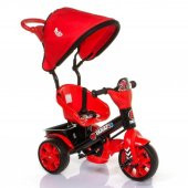 Babyhope Bobo Speed Tenteli Bisiklet Kırmızı 03012110, Tenteli 3 Tekerlekli Çocuk Bisikleti - 1