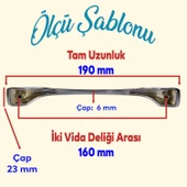 Ovit Mobilya Mutfak Dolabı Çekmece Dolap Kapak Kulpu Düz Metal Kulp Kulbu Kulpu 160 Mm Krom thumbnail 2