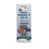 Vitago Kids Premium Z Takımı Balık Yağı Omega 3 Vitamin A D3 E K2 İçeren Şurup 150 ml - 1