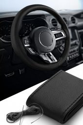 Dacia Dokker Uyumlu Siyah Dikme Direksiyon Kılıfı - 1