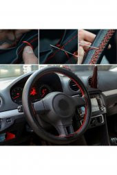 Hyundai I20 2010-2014 Kırmızı Dikme Direksiyon Kılıfı Uyumlu - 2