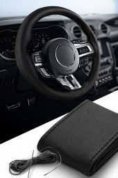 Ford Focus 1 Siyah Dikme Direksiyon Kılıfı - 1