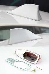 Megane 2 Anten Shark Köpek Balığı Oto Tavan Anteni Elektrikli Beyaz - 1