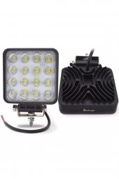 2 Adet 16 Ledli Off Road Çalışma Lambası / Projektör 48watt 12v / Yugo - 1