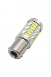 Ba15s 1156 P21w 33 Led Beyaz Mercekli Geri Vites,sinyal,stop Ampulü - 2