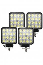 4 Adet 16 Ledli Off Road Çalışma Ve Sis Lambası 48watt 12 & 24 Vo - 1