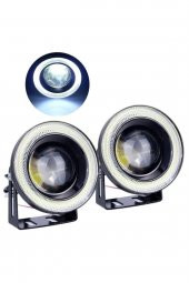 Mercekli Angel Led 76mm Gündüz Sis Farı Beyaz Işıklı - 2