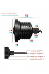 Angel Sis Farı 89mm Beyaz Üniversal Mercekli Sis - 4