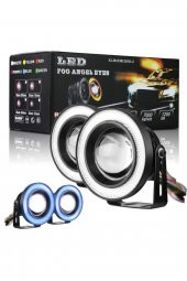 Mercekli Angel Led 76mm Gündüz Sis Farı Beyaz Işıklı - 1