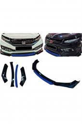 Peugeot 206 Uygun Universal Flaplı 4 Parça Lip Piano Black Mavi Dilli - 1