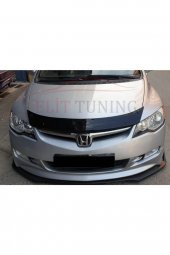 Honda Civic Fd6 Ön Lip Ön Tampon Eki 3 Parça Parlak Siyah - 4