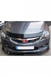 Honda Civic Fd6 Ön Lip Ön Tampon Eki 3 Parça Parlak Siyah - 5