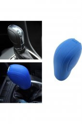 Volkswagen Seat Skoda Golf Dsg Silikon Vites Topuz Kılıfı Mavi - 1
