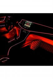 Araç Içi Neon Ledi Ip Led Torpido Ledi 2 Metre Neon Led C9 Kırmızı - 1