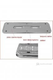 Hummer Plakalık Plastik Krom 2 Adet - 2