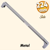 Side 224 mm Çekmece Dolap Kulpu Mobilya Dolabı Kulpları Mutfak Kulbu Metal Kulp Krom Renk 224 mm - 1