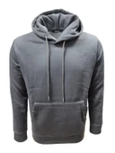 Tarz Cool T01128 Erkek Pamuklu Kapüşonlu Şardonlu Üç İplik Sweatshirt - 3