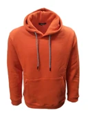 Tarz Cool T01128 Erkek Pamuklu Kapüşonlu Şardonlu Üç İplik Sweatshirt - 1
