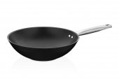 Amboss Dark Granit Yanmaz Yapışmaz Titanyum Kaplama Wok Tavası - 28 cm - 1