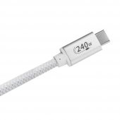 DARK DK-CB-USB240PD101 1m TYPE-C  PD 240 W ŞARJ KABLO,BEYAZ - 3