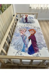 KARLAR ÜLKESİ ANNA VE ELSA YATAK ÖRTÜSÜ VE YASTIK KILIFI - 3