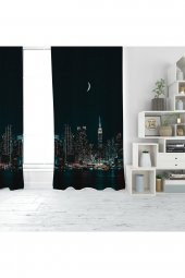 ŞEHİR MANZARA DİJİTAL BASKI TEK KANAT FON PERDE thumbnail 2