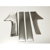 Peugeot 408 Krom İç Kapı Eşiği 4 Parça 2022+ Paslanmaz Çelik TAŞLI thumbnail 4